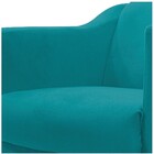 Namoradeira Catar Suede Azul Turquesa - Amarena Móveis