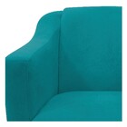 Namoradeira Catar Suede Azul Turquesa - Amarena Móveis
