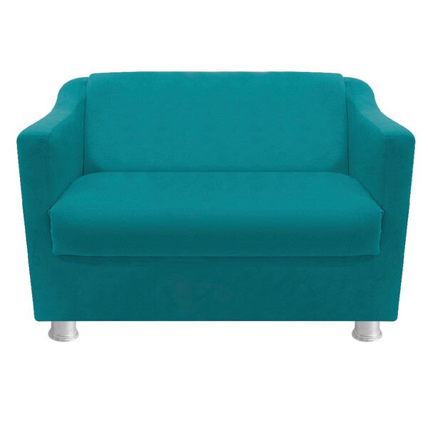 Namoradeira Catar Suede Azul Turquesa - Amarena Móveis