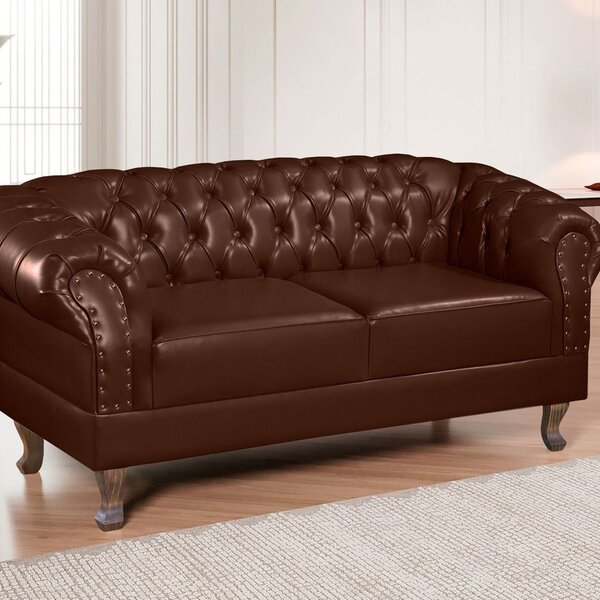 Namoradeira Chest 2 Lugares Duque Courano 150cm Marrom