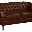 Namoradeira Chest 2 Lugares Duque Courano Marrom Café