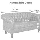 Namoradeira Chest 2 Lugares Duque Courano Marrom Café