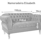 Namoradeira Chest 2 Lugares Elisabeth Courano Marrom Café