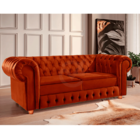 Namoradeira Chesterfield Bourbon 3 Lugares Via Encanto Veludo