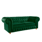 Namoradeira Chesterfield Bourbon 3 Lugares Via Encanto Veludo