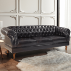 Namoradeira Chesterfield Duque Clássica 3 Lugares Via Encanto