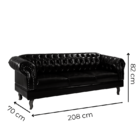 Namoradeira Chesterfield Duque Clássica 3 Lugares Via Encanto