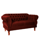 Namoradeira Chesterfield Elisabeth 2 Lugares Via Encanto Velu