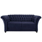 Namoradeira Chesterfield Sofia Corano Azul Marinho - Amarena