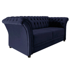 Namoradeira Chesterfield Sofia Corano Azul Marinho - Amarena