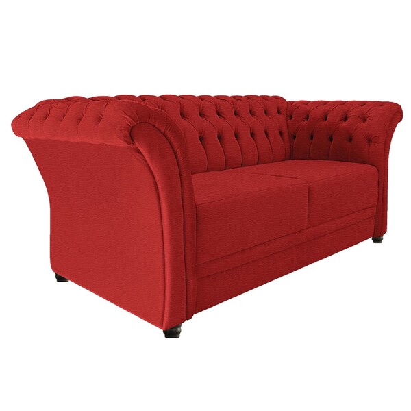 Namoradeira Chesterfield Sofia Corano Vermelho - Amarena Móve