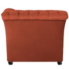 Namoradeira Chesterfield Sofia Suede Terracota - Amarena Móve
