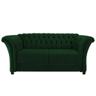 Namoradeira Chesterfield Sofia Suede Verde - Doce Sonho Móveis