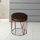 Namoradeira Com 1 Poltrona Nina E Puff Aramado Marrom