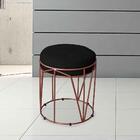 Namoradeira Com 1 Poltrona Nina E Puff Aramado Preto