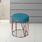 Namoradeira Com 1 Poltrona Nina E Puff Aramado Turquesa