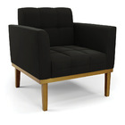 Namoradeira Com 2 Poltronas Base De Madeira Castanho Elisa Su