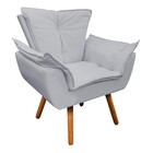 Namoradeira Com 2 Poltronas E 2 Puffs Pé Palito Madeira Opala