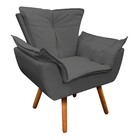 Namoradeira Com 2 Poltronas E 2 Puffs Pé Palito Madeira Opala