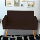 Namoradeira Com 2 Poltronas Nina E Puff Sófia Marrom