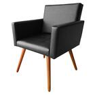 Namoradeira Com 2 Poltronas Vitória Courino Sintético Preto K