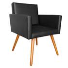 Namoradeira Com 2 Poltronas Vitória Courino Sintético Preto K