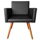 Namoradeira Com 2 Poltronas Vitória Courino Sintético Preto K