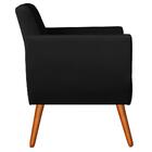 Namoradeira Com Poltrona Jolly Suede Preto D'rost