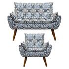 Namoradeira Com Poltronas Opala Estampado Exclusivo D'rost