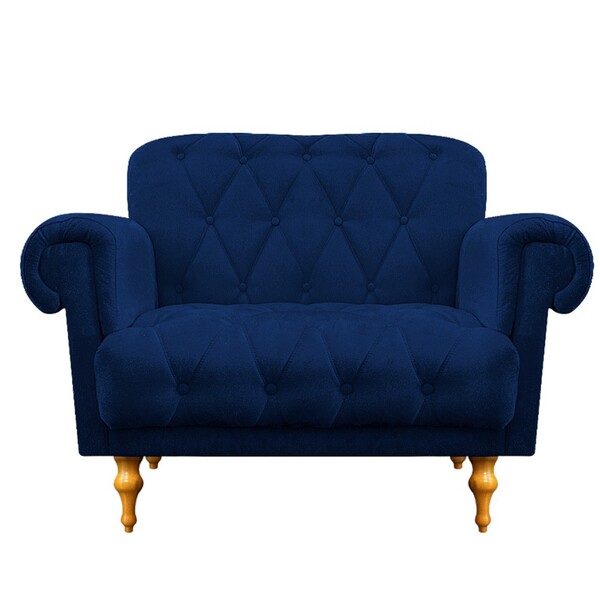 Namoradeira Dani Pés Provençais Suede Azul Marinho - Amarena