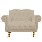 Namoradeira Dani Pés Provençais Suede Bege - Amarena Móveis