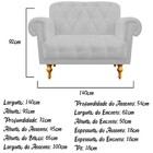 Namoradeira Dani Pés Provençais Suede Branco - Amarena Móveis