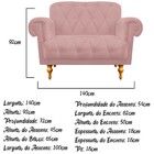 Namoradeira Dani Pés Provençais Suede Rosê - Amarena Móveis