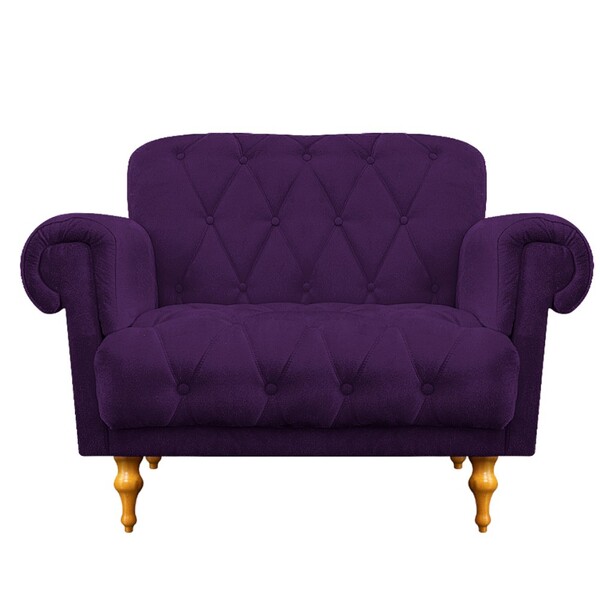 Namoradeira Dani Pés Provençais Suede Roxo - Amarena Móveis