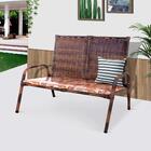 Namoradeira De Junco 2 Lugares Almofadado Para Varanda E Jard