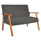 Namoradeira Decorativa Bally Veludo Cinza - Wd Decor