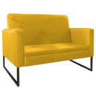 Namoradeira Decorativa Bella Base De Ferro Preta Corano - Ama