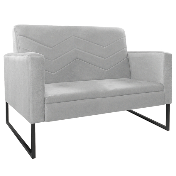 Namoradeira Decorativa Bella Base De Ferro Preta Corano - Ama