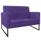 Namoradeira Decorativa Bella Base De Ferro Preta Corano - Doc