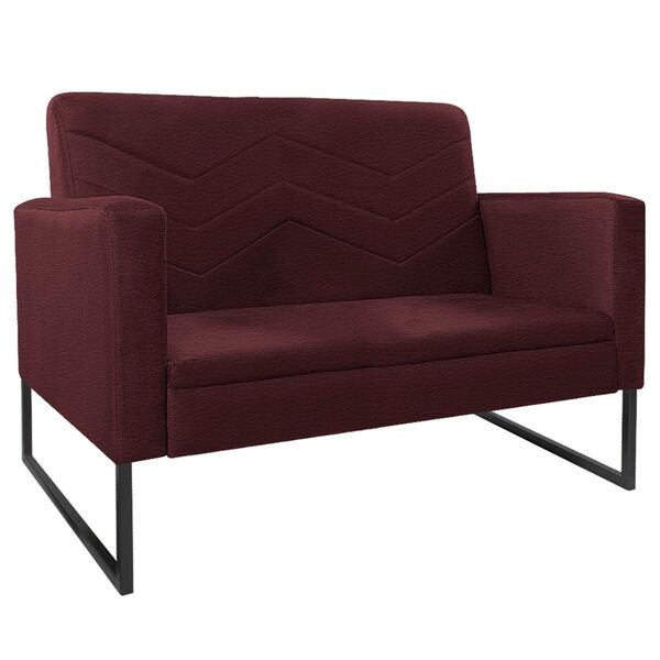 Namoradeira Decorativa Bella Base De Ferro Preta Corano - Doc