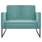 Namoradeira Decorativa Bella Base De Ferro Preta Suede - Doce