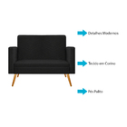 Namoradeira Decorativa Bella Palito Mel Corano - Amarena Móve