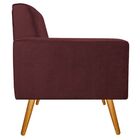 Namoradeira Decorativa Bella Palito Mel Corano Bordô - Amaren