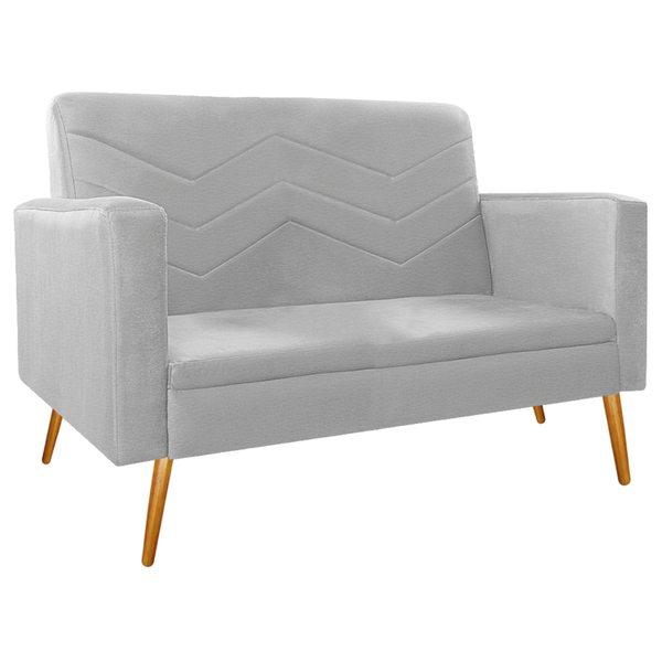 Namoradeira Decorativa Bella Palito Mel Corano Branco - Amare