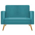 Namoradeira Decorativa Bella Palito Mel Suede - Amarena Móvei