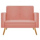 Namoradeira Decorativa Bella Palito Mel Suede Coral - Amarena