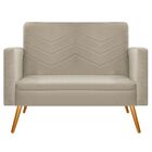 Namoradeira Decorativa Bella Palito Mel Suede - Doce Sonho Mó