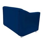 Namoradeira Decorativa Bia 2 Lugares Suede Azul Marinho