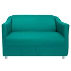 Namoradeira Decorativa Bia 2 Lugares Suede Turquesa