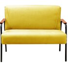 Namoradeira Decorativa Braços Fixo Jade Amarelo